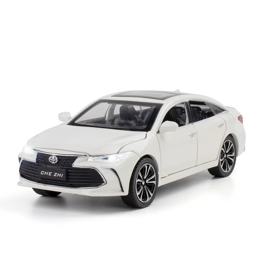 1:24 TOYOTA AVALONของเล่นรถเด็กDiecastโลหะรุ่นMiniature Sound Lightประตูเปิดของขวัญคอลเลกชันสําหรับเด็ก