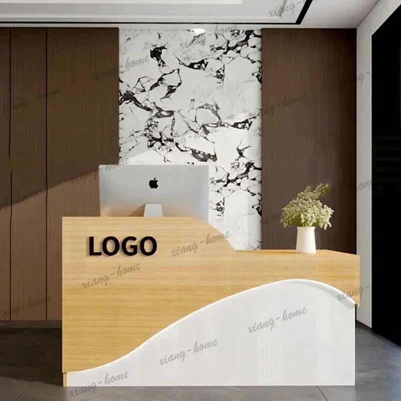 lsMultifunctional Home Reception Desk Luxury Fashion Reception Counter Vintage Compact Banco Reception Front Desk Furniture