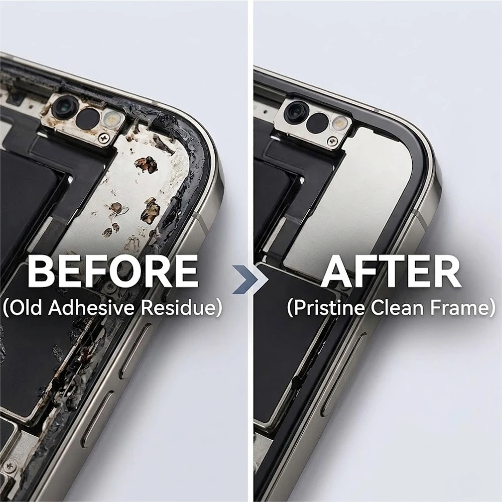 Professional Phone Screen Adhesive Remover Kit Fast Dissolves Glue Residue Disassembly Cleaning Tools for Cell Phone Repair Work view 3