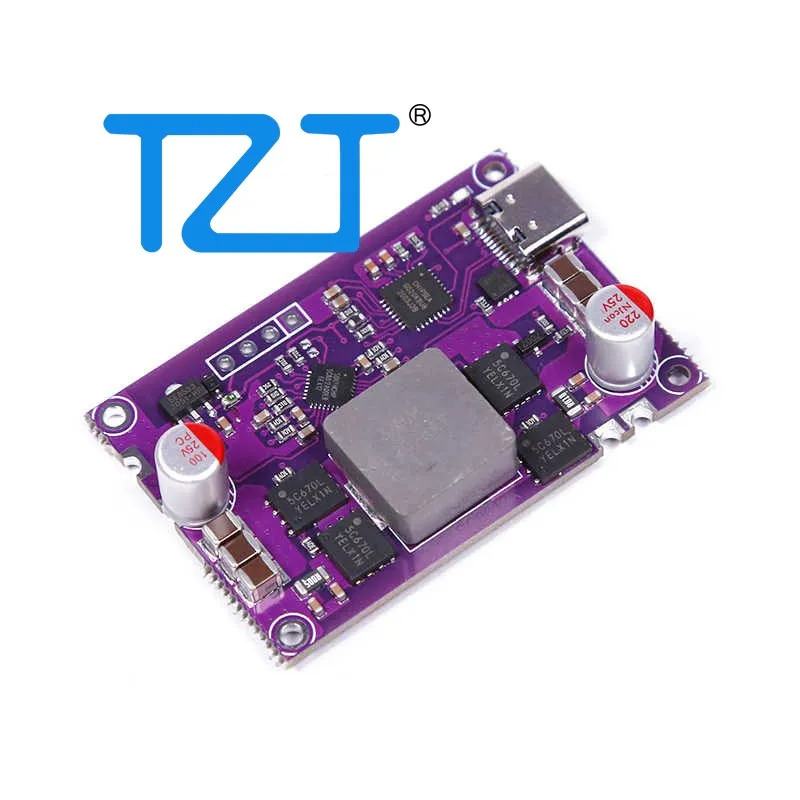 TZT 120W Bidirectional PD Fast Charging Module Buck-Boost Power Bank Motherboard (Only Mainboard/w/ Protection Board)