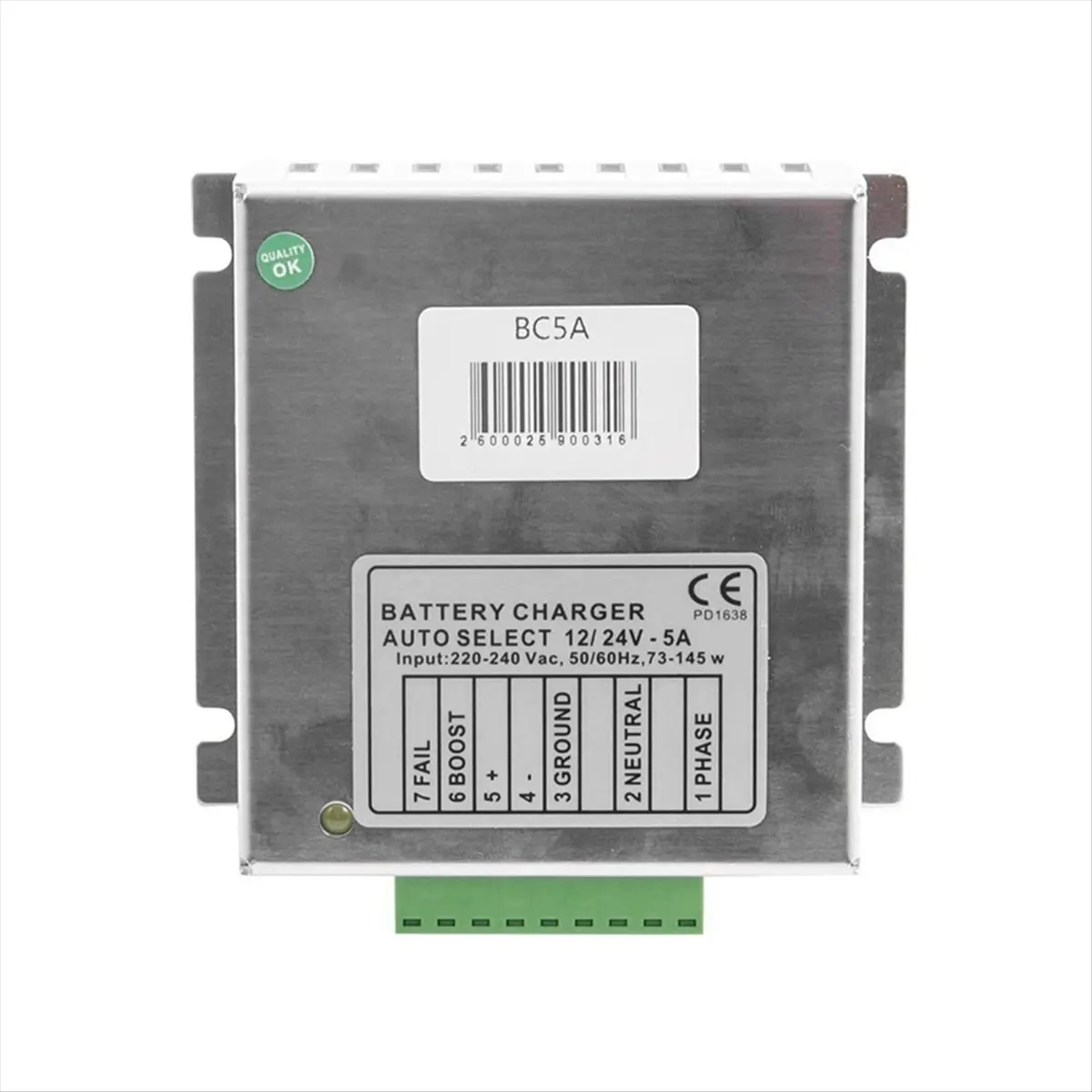 ABYA BC5A 12V/24V Generator Auto Intelligent Battery Charger Module Float Chargers Circuit Design Adapter Generator Parts