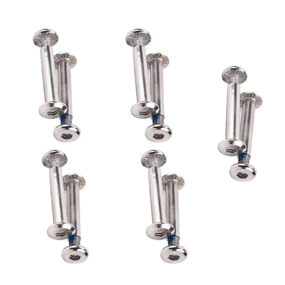 

16Pcs Stainless Steel Skating Screw Inline Wheel Fastener Replacement for Bearings Strong Metal Skates Wheel Attachment Kit