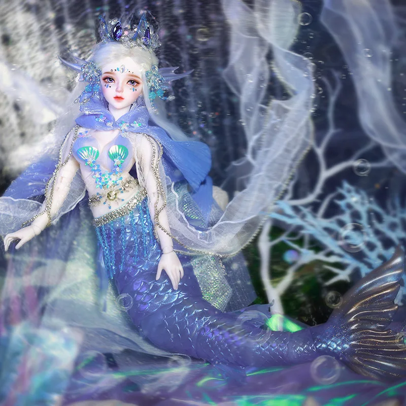 Fantasy Angel 1/4ไซเรน Mermaid ตุ๊กตา52ซม.ปลา BJD ของเล่นเรซิ่น FullSet DD MDD Msd Ball Jointed ตุ๊กตาอะนิเมะ Ball Jointed ตุ๊กตา