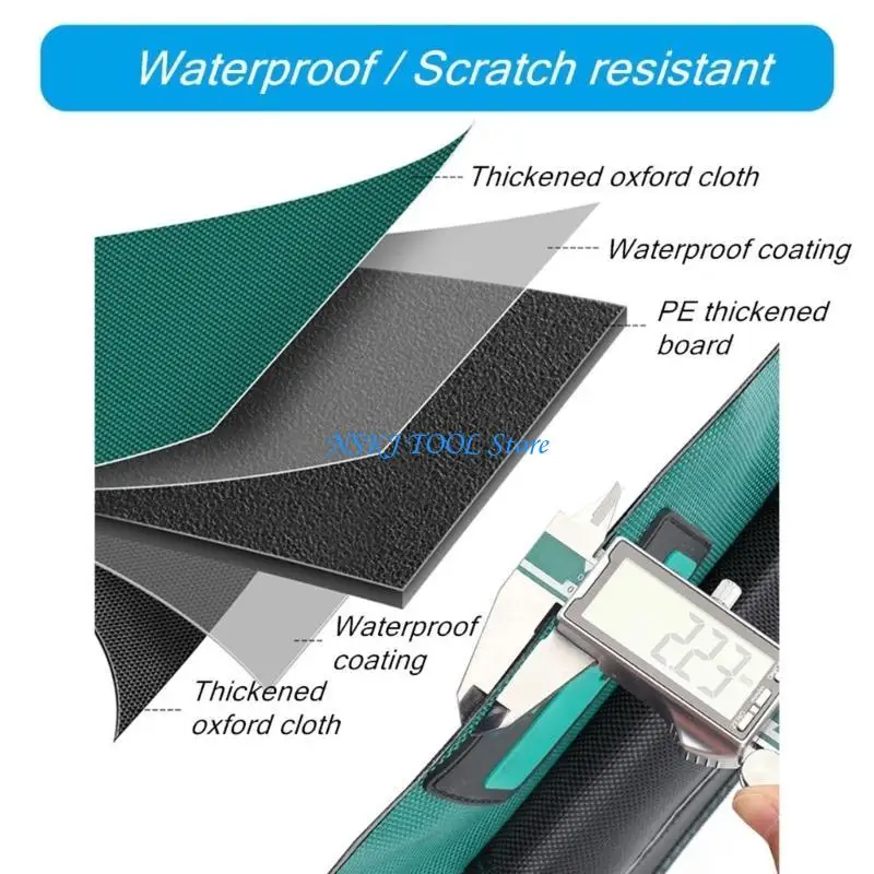 

L8RC Multifunctional Tool Bag Waterproof Electrician Oxford Cloth Thickened Carpentry