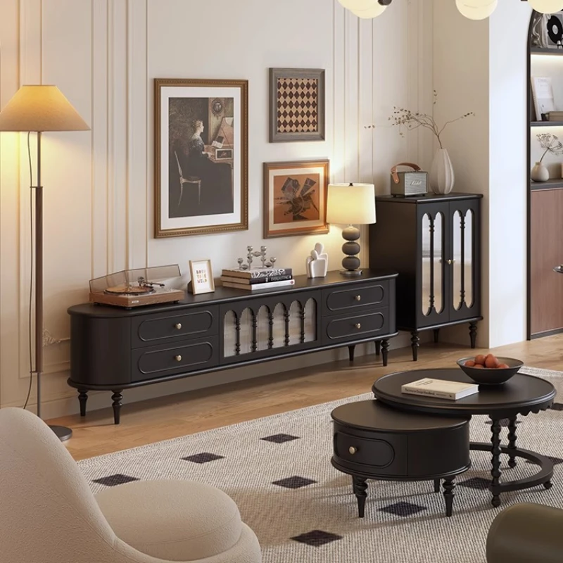 

cabinet, black solid wood living room home, dining side cabinet, wall TV cabinet, side cabinet storage, porch cabinet