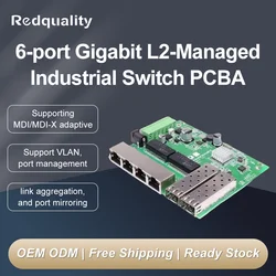 S Network Management 2G4E SFP Gigabit L2 Management Industrial Switch PCBA Ethernet Switch