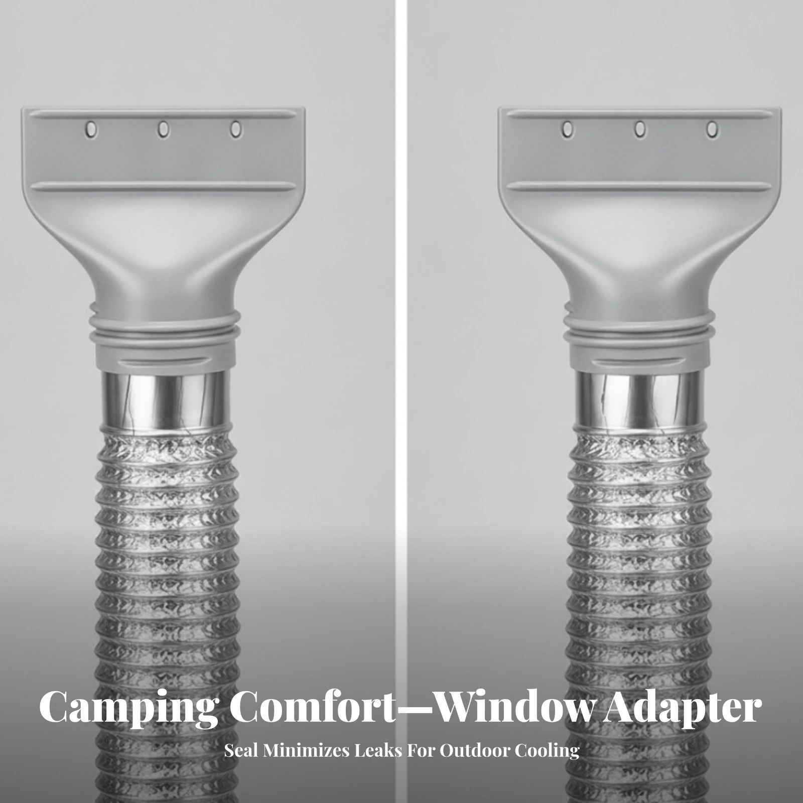 Portable Air Conditioner Exhaust Hose Adapter Flat-Mouth Portable Air Conditioner Hose Coupler Wide Compatibility Leakproof