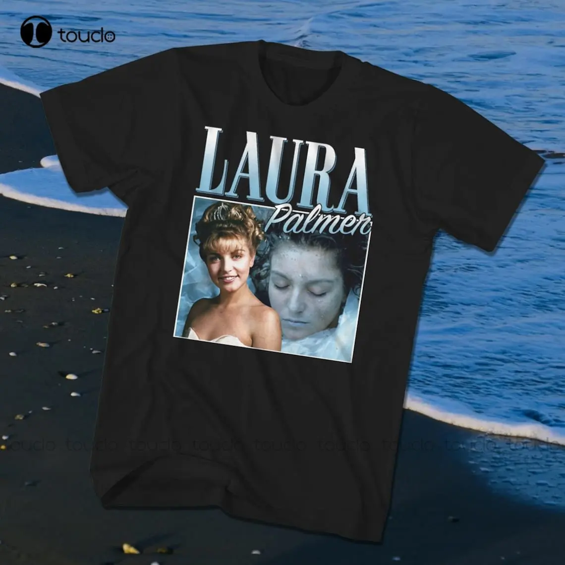 90S Bootleg Laura Palmer T-Shirt Black Shirts For Men Custom Aldult Teen Unisex Digital Printing Tee Shirts Creative Funny Tee