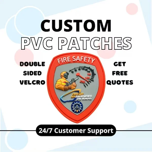 Custom PVC Patches Iron-on Sew On Embroidery Patch Woven Armband Clothes Stickers Silicone Badges For Bag Hat