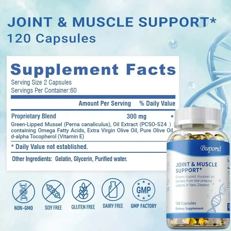Joint and Muscle Support - Protect Cartilage, Repair Joint Damage, Support Bone, Nerve and Heart Health, Improve Flexibility