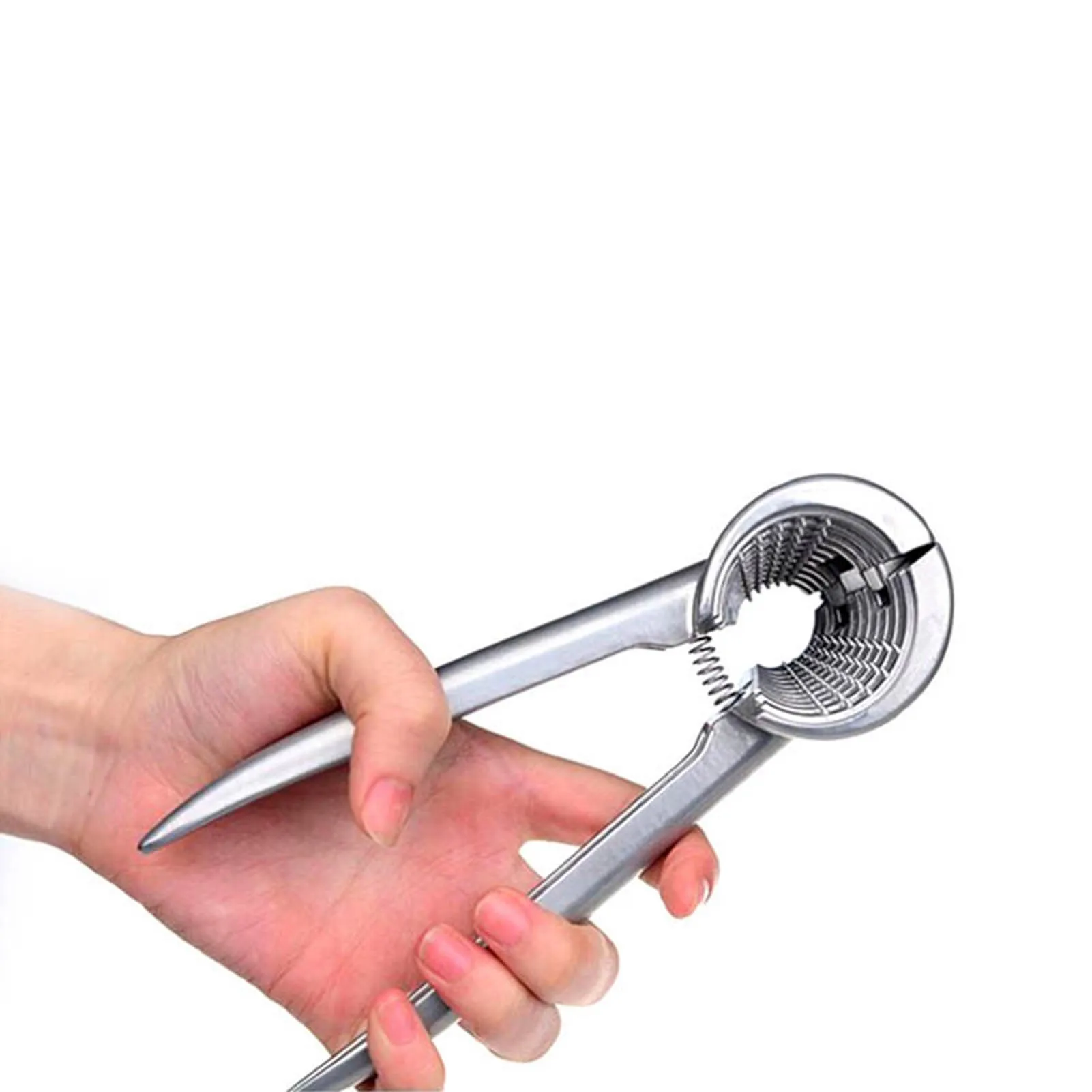 1pc Nutcracker Tool Durable Aluminum Alloy Nut Cracker for Kitchen Home Use Walnuts Pecans Hazelnuts Shelling Device