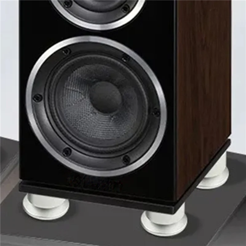 ABUH-8X Shock Spikes Spring Damping Pad HIFI Stand Feet Speaker Spike Foot Pad KTV Stage Speakers Aluminium Isolation Silver