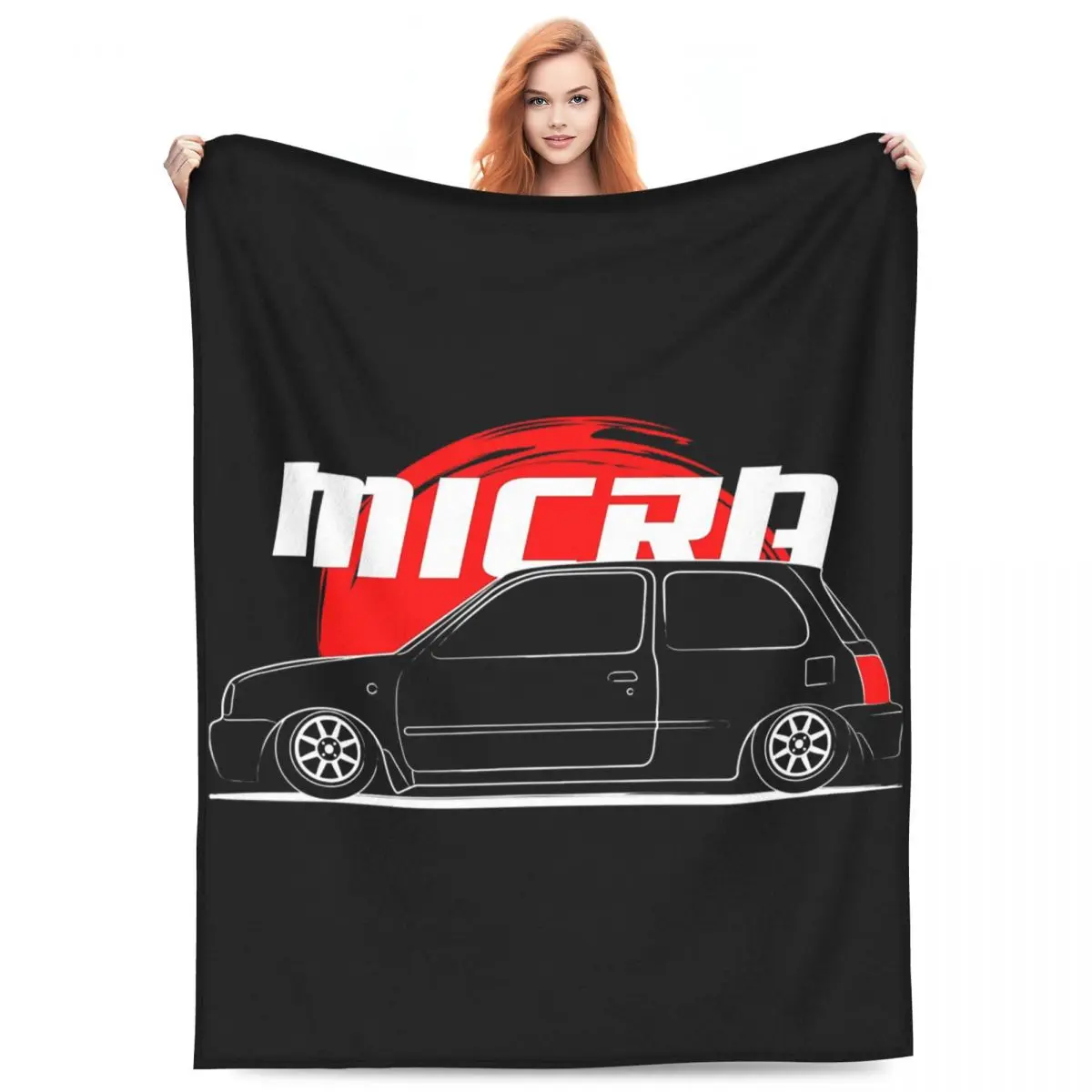 

JDM Micra Blanket Fleece Sofa Throw Blanket Multi-function Throw Blankets for Home Bedroom Office Throws Bedspread Quilt