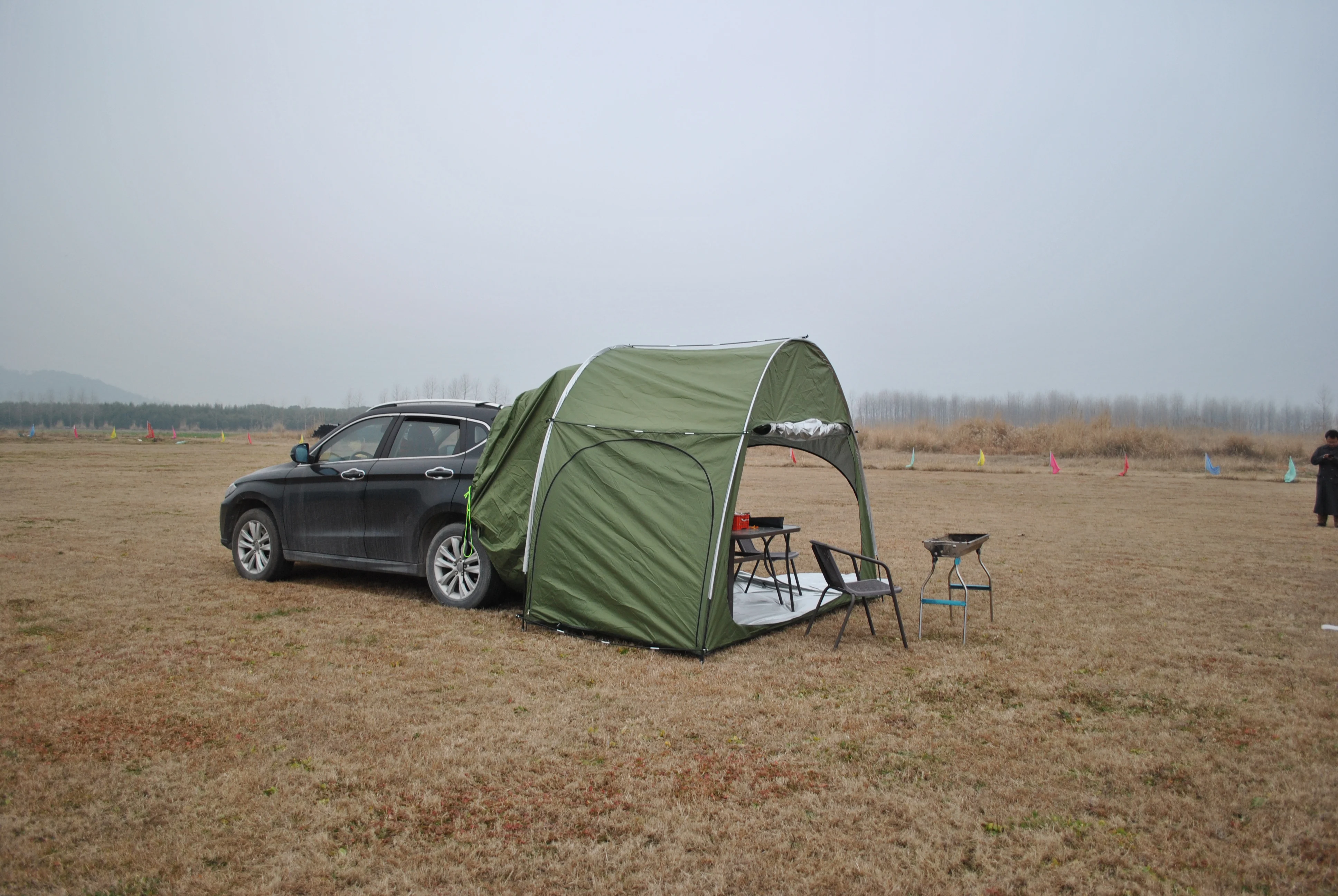 Portable Waterproof Car Rear Tent, Awning Sun Shelter, Camping SUV Rear Tent, Can Be Used alone as Bike Storage, CZX-553