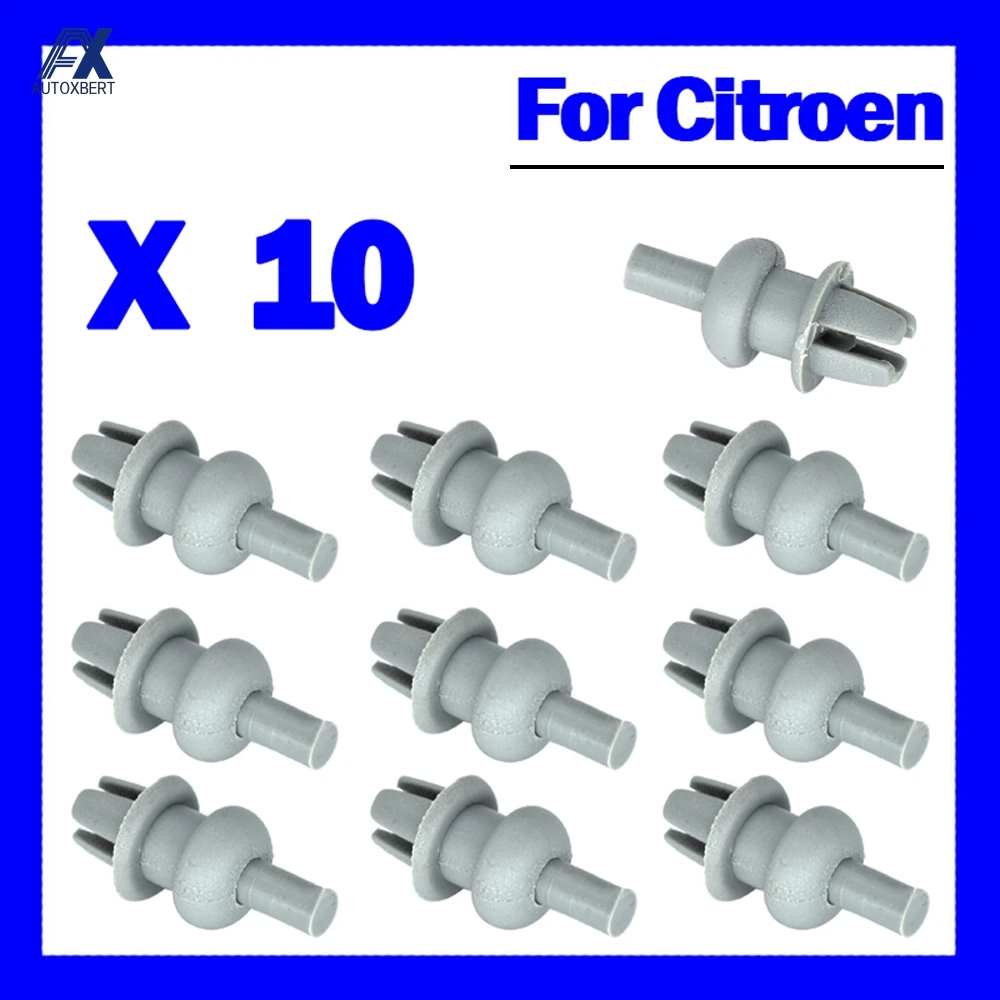 10X Car Parcel Shelf Clips FOR CITROEN SAXO C2 C3 XSARA Picasso DS3 XM Rear Trunk Tray Boot Hook Cord String Strap Accessories