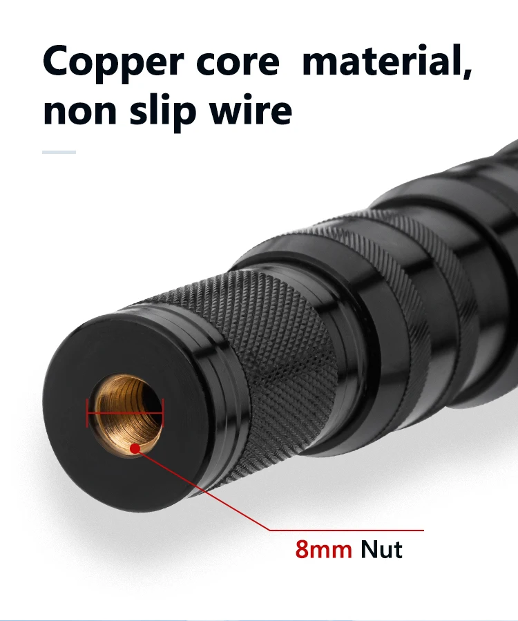 High-quality 100% carbon fiber and plastic locking device telescopic carbon fiber tent pole newly designed for outdoor camping