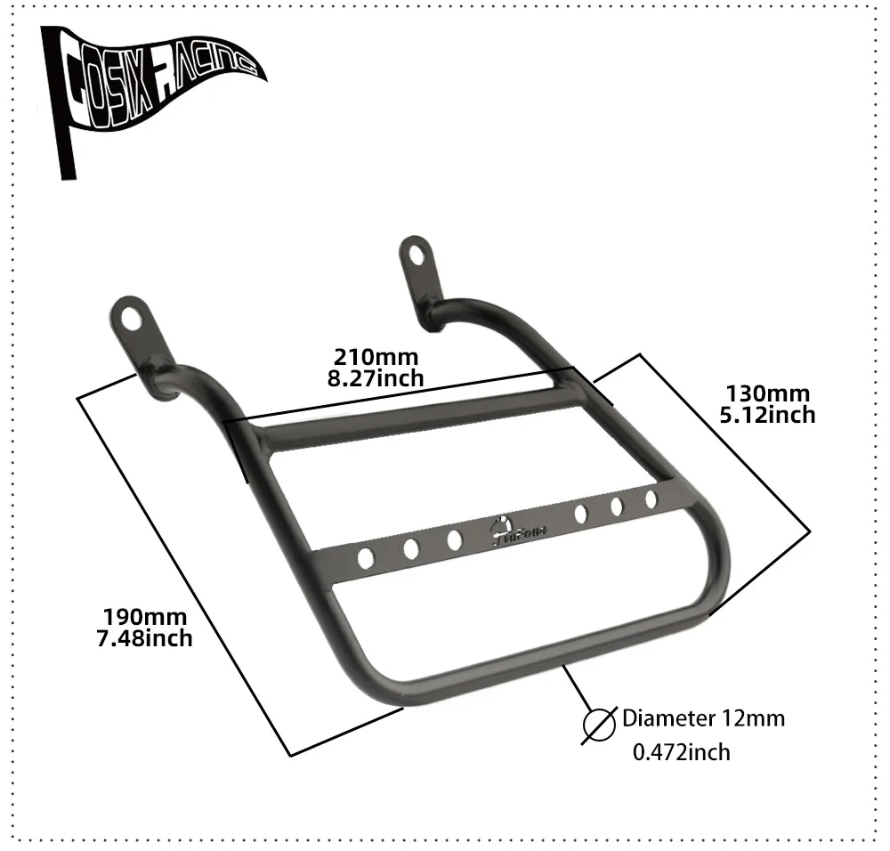 ل النيزك 350 2021 2022 2023 2024 2025 دراجة نارية الملحقات السرج حقيبة الجانب دعم قوس جذع حقيبة حامل
