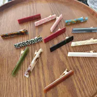2pcs/set Acetate Hair Clips Font Geometric Hairpins Women Sweet Cute Simple Bang Side Pin Girl Hair Accessories - Image 3