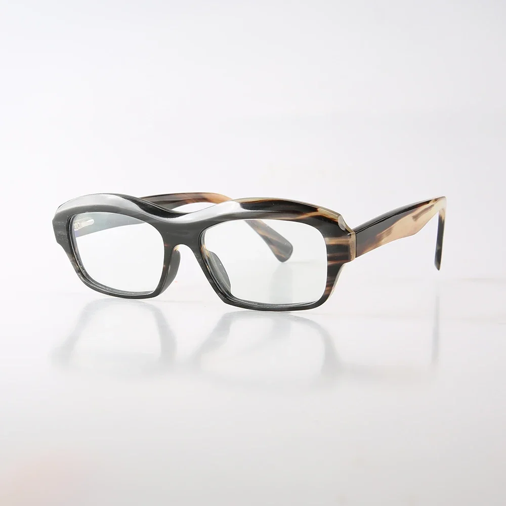 Glasses Frame For Men Women Unique Classic Clear Handmade Natural Horn Reading Prescription Eyeglass Frames Optical Eyewear