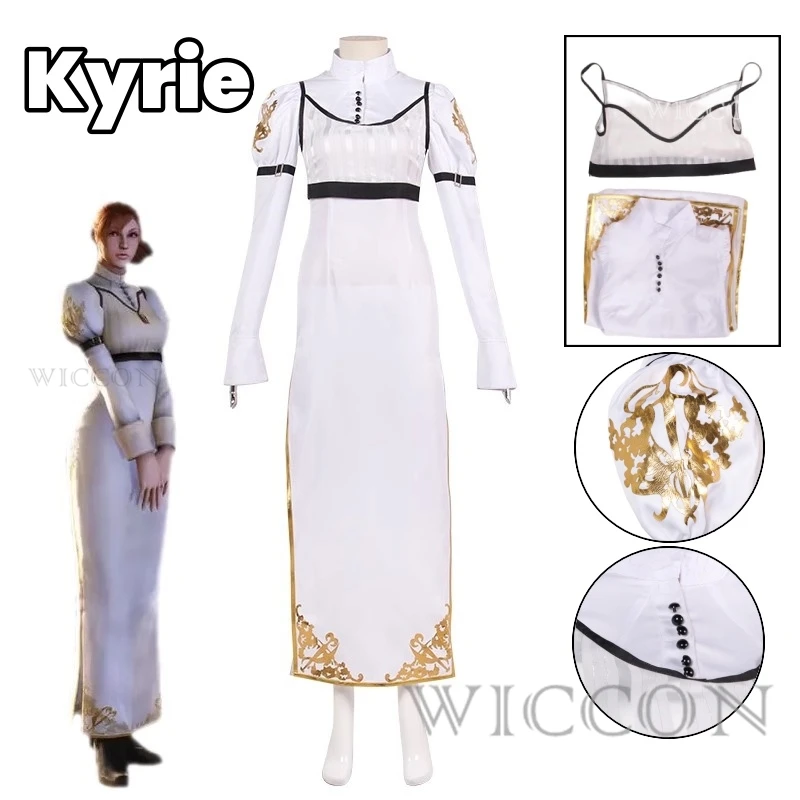 

Kyrie Anime Game Devil May Cry Cosplay Costume Clothes Uniform Cosplay Kyrie Dress Woman Adult Performance Dress Halloween Party