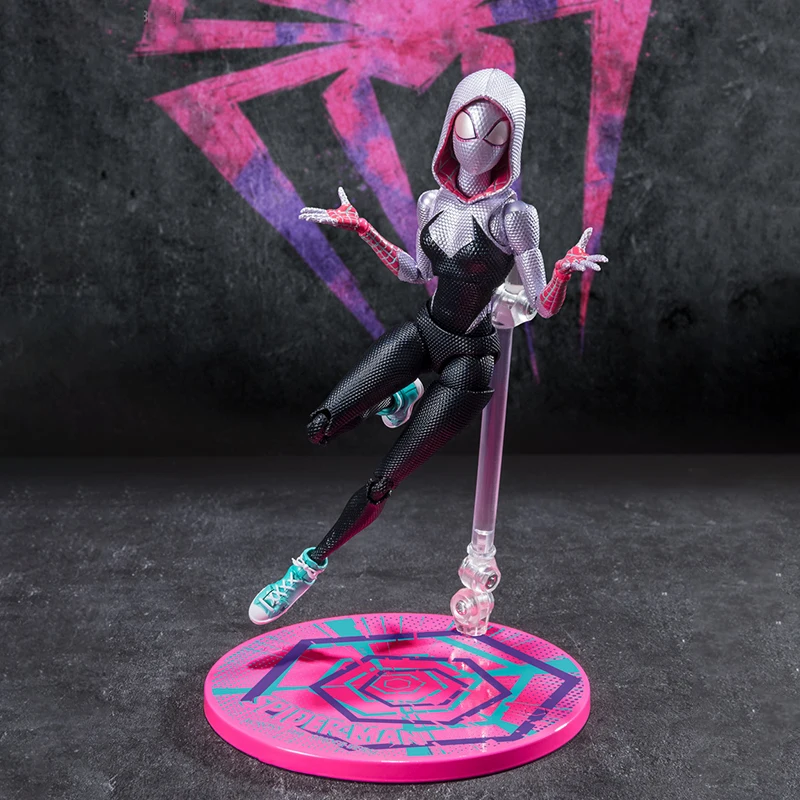 Bandai S.H.Figuarts Spider Gwen Action Figure Spider-Man: Across the Spider-Verse Amine Figure Model Kit Collectible Ornaments