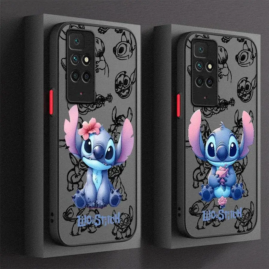 

Disney Cute Stitch Phone Case for Redmi 12 4G 12C 13 13C 4G 5G Poco X3 NFC Pro C50 C51 C61 A1 A2 Plus A3x