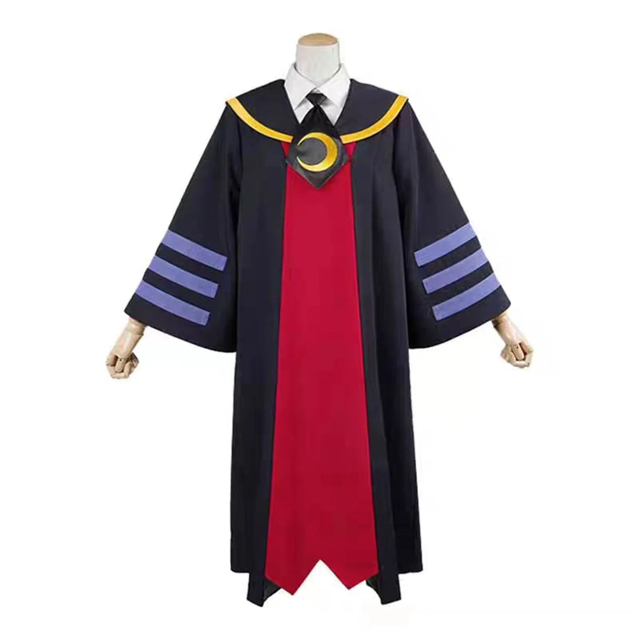 Assassination Classroom Koro-sensei Teacher Robe Cosplay Set Hat Tie Halloween Party Outfit Unisex 2026 view 2