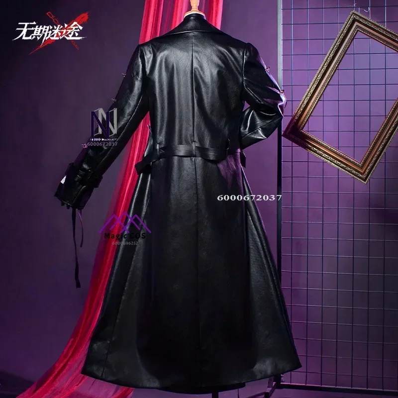 Game Path To Nowhere Shalom Costume Cosplay Donna Gonna sexy a coda di pesce Trench in pelle Set completo Vestito di carnevale per feste di Halloween