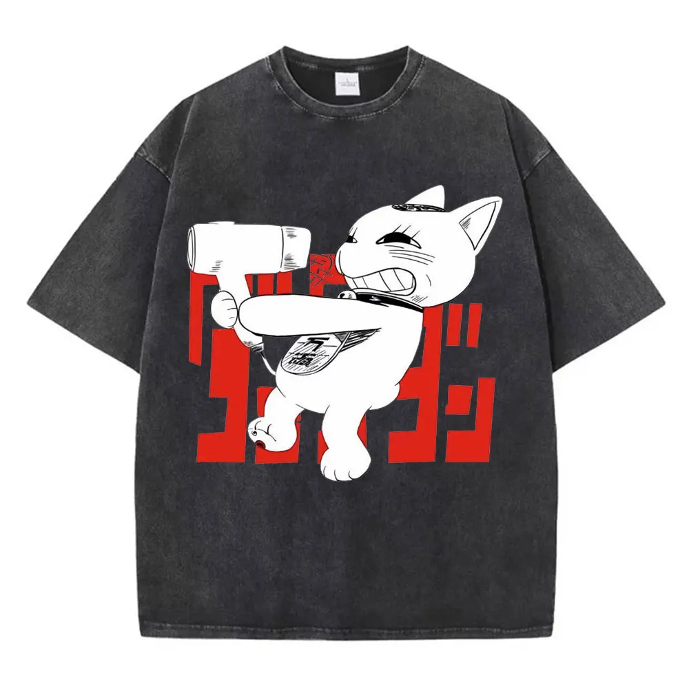 

Japanese Anime Dandadan Turbo Granny Print T-shirt Men Women Fashion Cartoon T-shirts High Quality Cotton Vintage Washed T Shirt