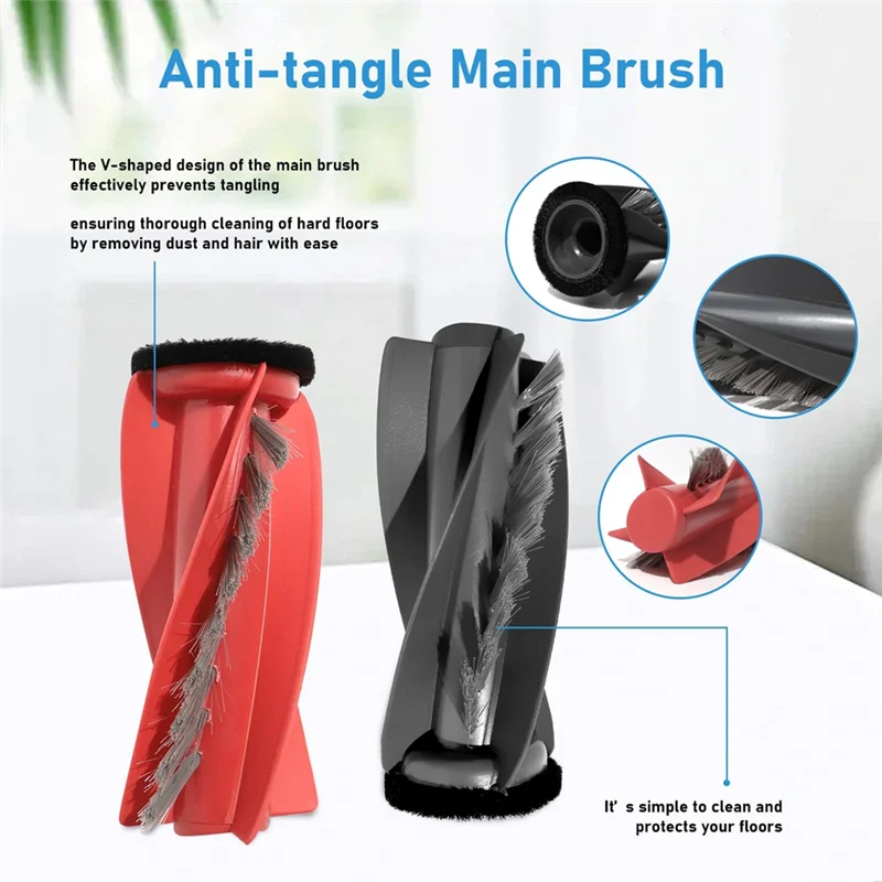 

ABHB-Accessory Set For Roborock Saros 10R Vacuum Cleaner Replacement Part, Main Brush, Wipes,Dust Bags,Side Brushes,Filters