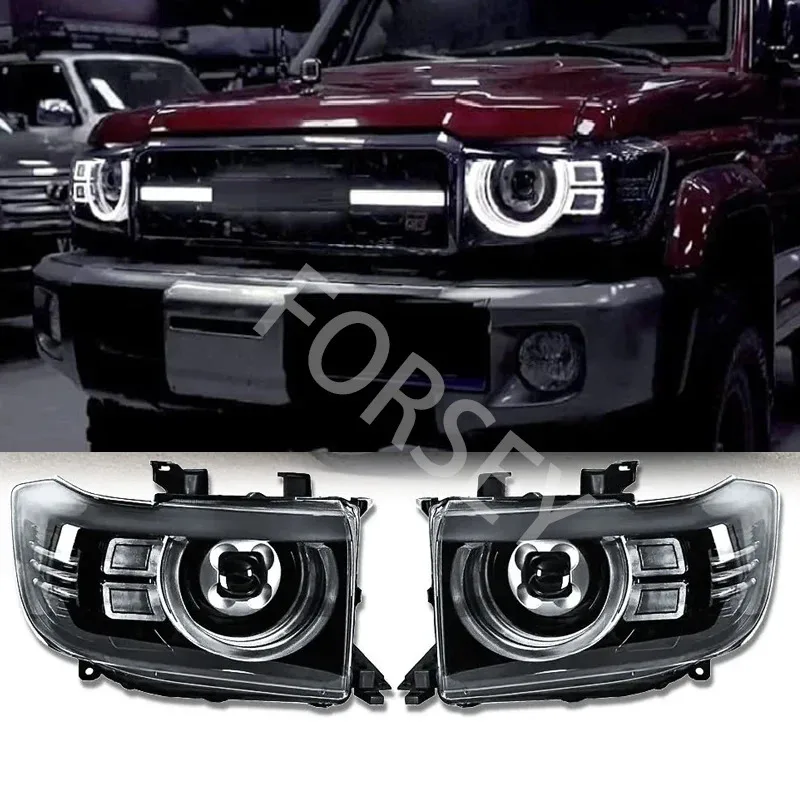 

Factory Hot Selling Front LED Headlight Head Lamp with Projector LED DRL Turn nal Lamp for 2007-2022 LAND CRUISER FJ70 LC70 FJ79