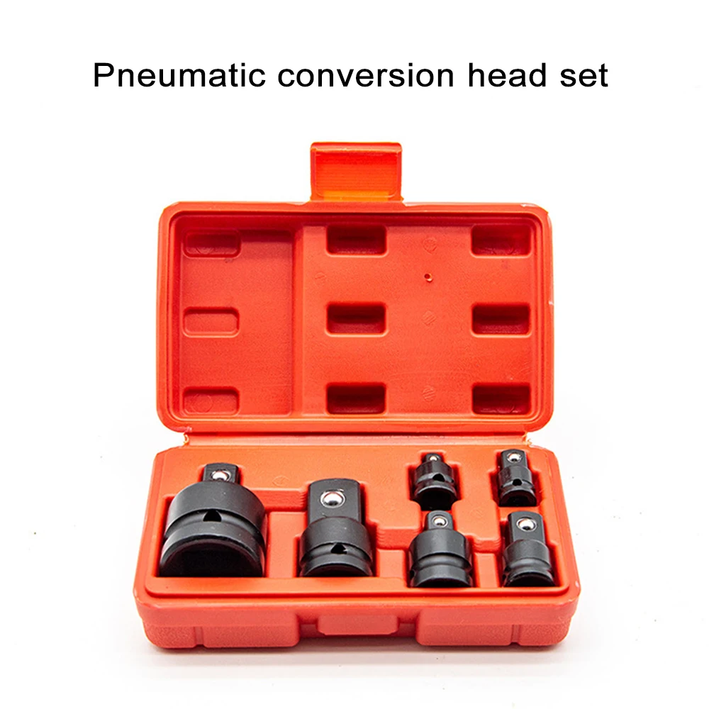 

6PC air cannon adapter set, sleeve size converter, electric and pneumatic tool adapter