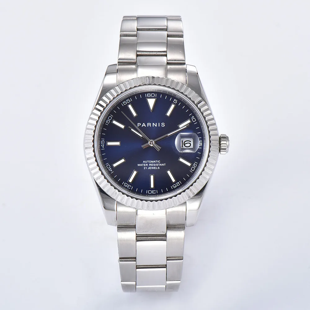 Мужские наручные часы Parnis, японские автоматические светящиеся маркеры Miyota 39,5, 8215 мм