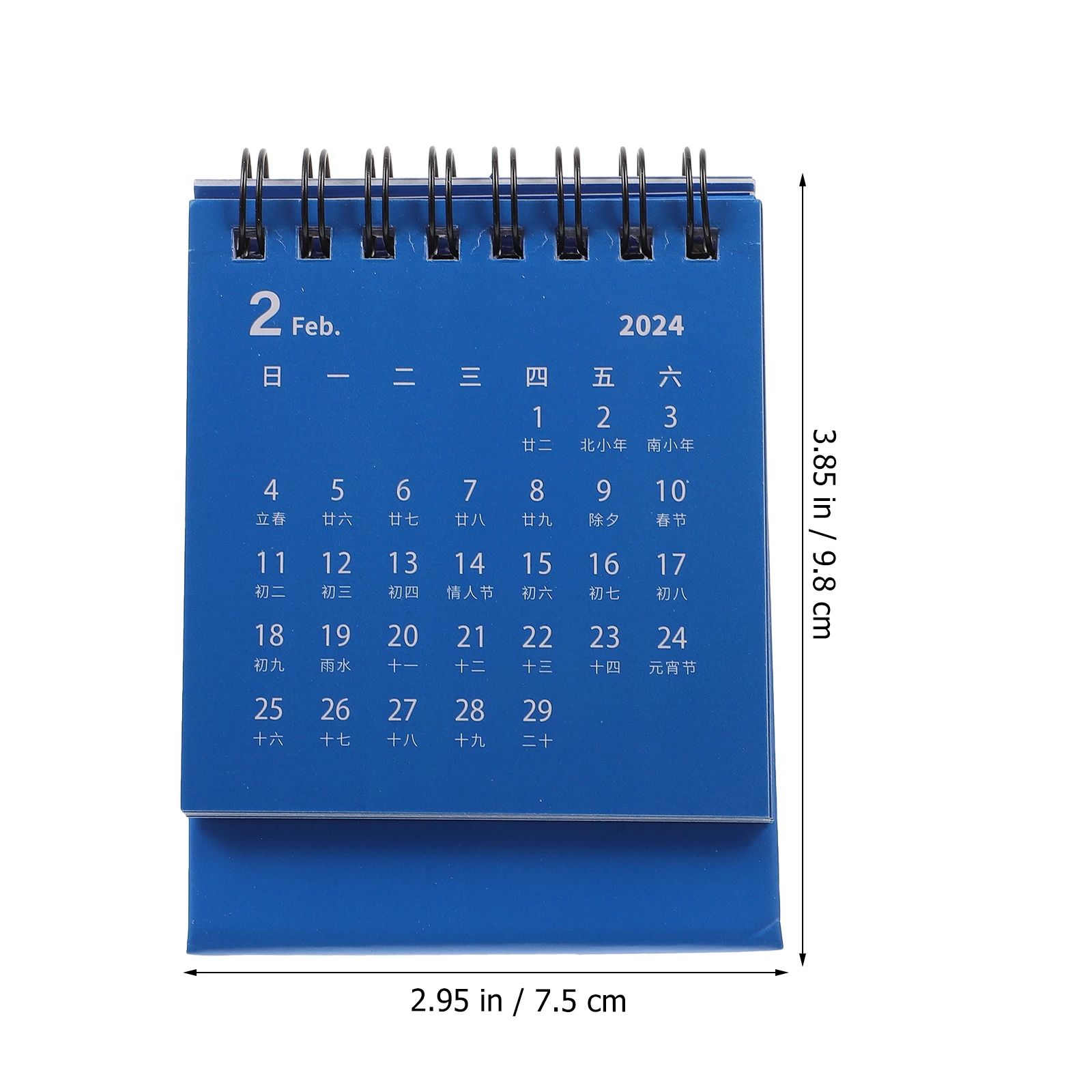 

Mini Desk Calendar Small Standing Desktop Planner Daily Organizing Year Planners