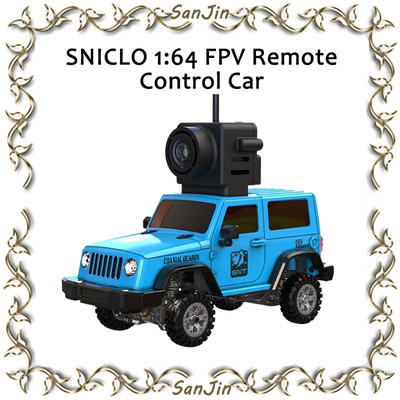 

Sniclo Wireless Fpv1: 64, автомобиль с дистанционным управлением, радиоуправляемый полноприводный автомобиль для мальчика, игрушка на день рождения, восхождение, внедорожник, подарок Wrangler