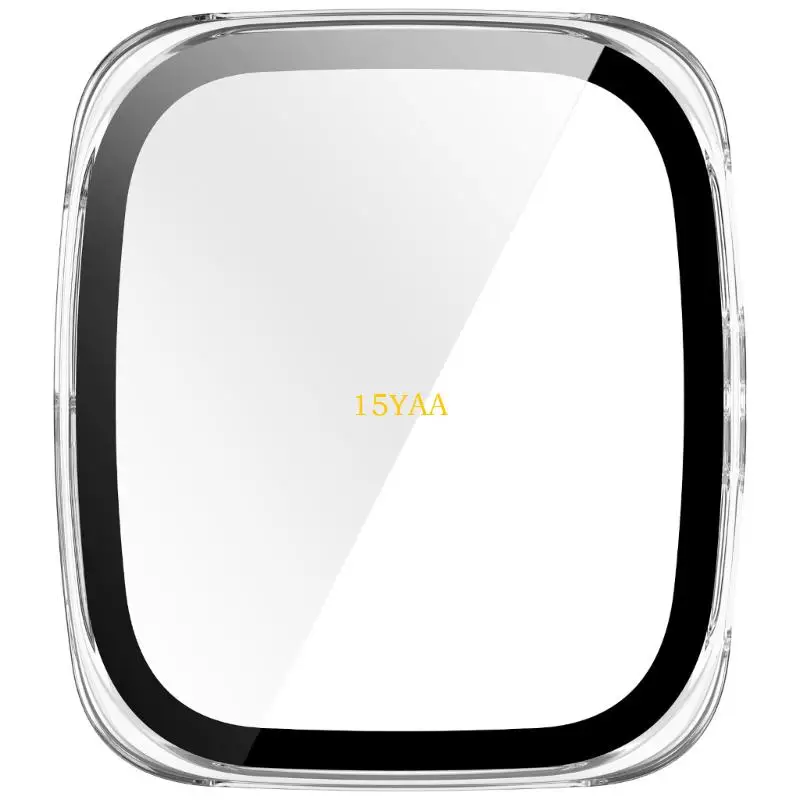 15ya Uhrengehäuse mit temperiertem Glasfilm für aktive 2 Quadratmodelle Beschützerabdeckung