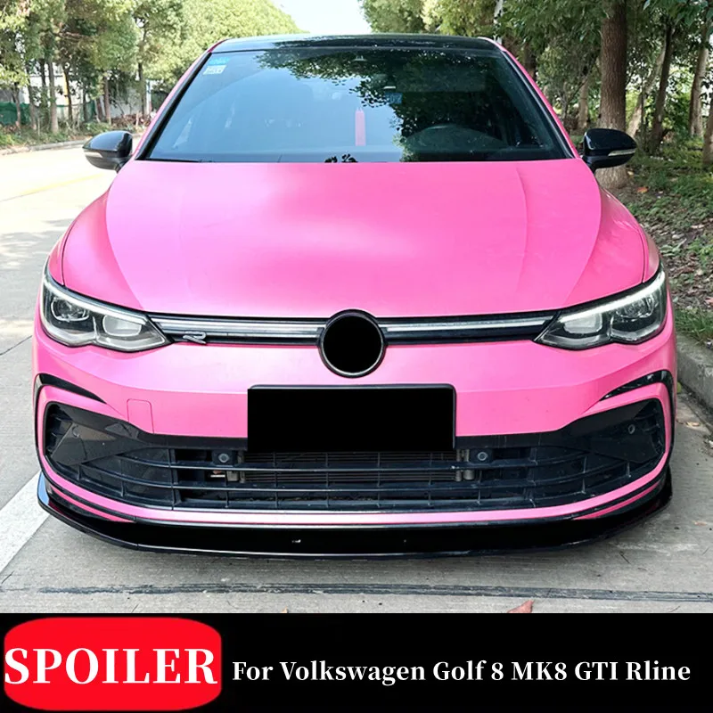 

For VW Golf MK8 Golf 8 GTI GTD GTE R-Line 2020-2023 Car Front Bumper Lip Splitter Diffuser Body Kit Spoiler Trim