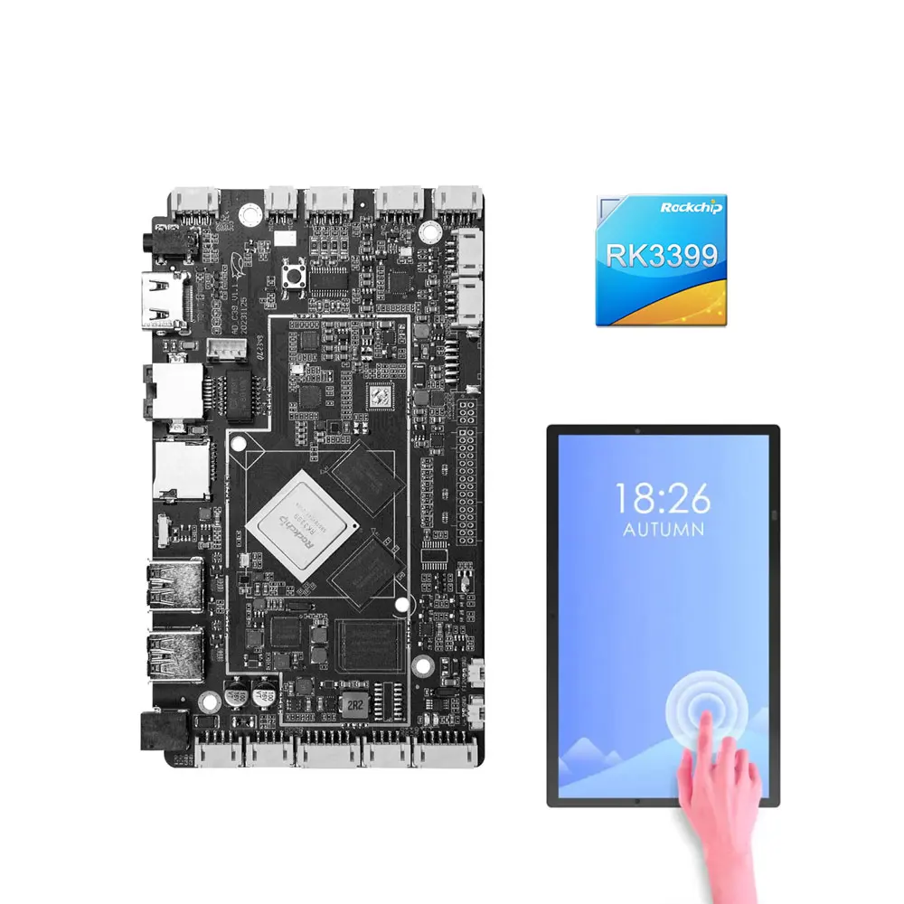 中国工場供給 Android ARM RK ヘキサコアボード RK3399 SBC Android Rockchip RK3399 組み込みボードPC