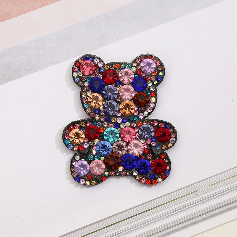 Patches DIY For Clothing Jacket Backpack Iron On Rhinestone Applique Sewing Decorative Badges BX020