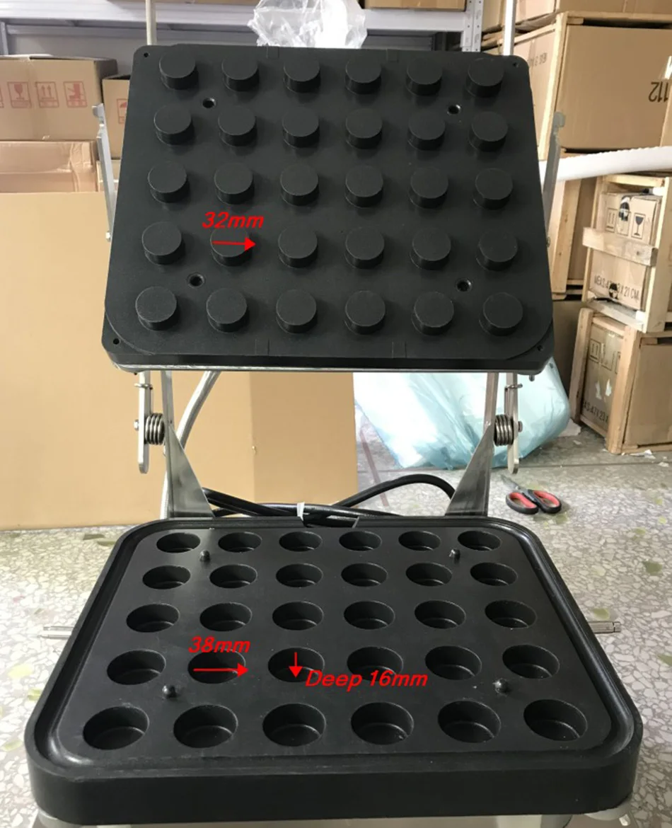 Model 839 Commercial 30 holes round tart 32*32 mm size Egg tartlet machine cheese tart making machine