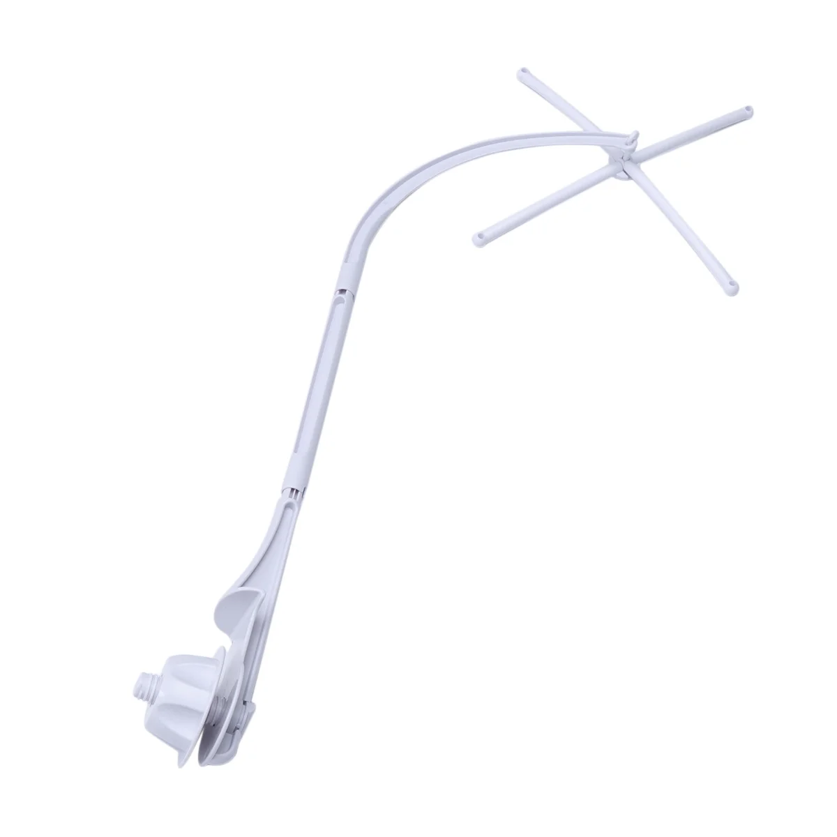 Suporte de braço para berço de bebê, 66cm, substituição branca, durável, rotação de 360 graus, suporte para berço infantil, suprimentos para berço de bebê