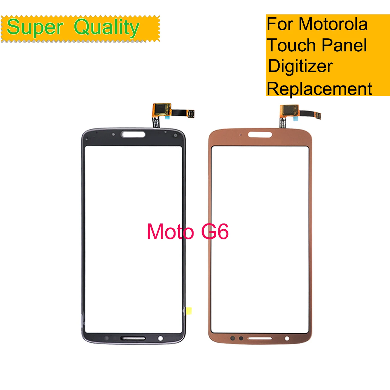 

10Pcs/Lot Front Outer Glass For Motorola Moto G6 XT1925 XT1925-3 XT1925-5 Touch Screen Digitizer Panel Sensor