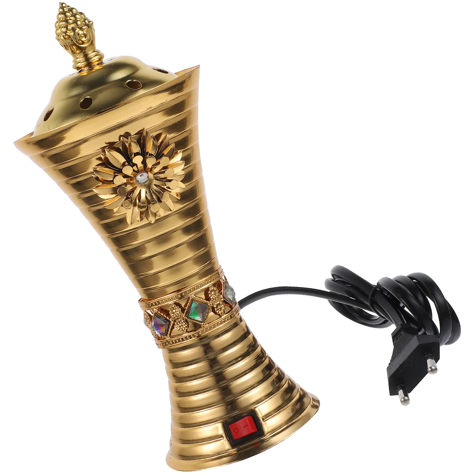 الحديد مبخرة كهربائية مبخرة حامل البخور الزخرفية لغرفة المعيشة دراسة المنزل اليوغا الروائح العطر وعاء #1