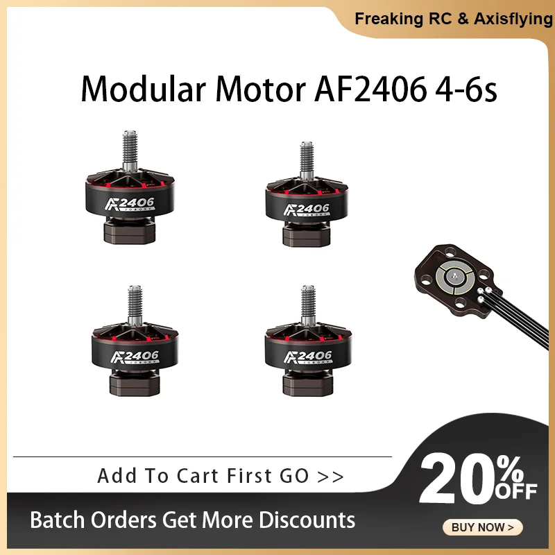 NEW 4pcs Axisflying Modular Motor AF2406 4-6s