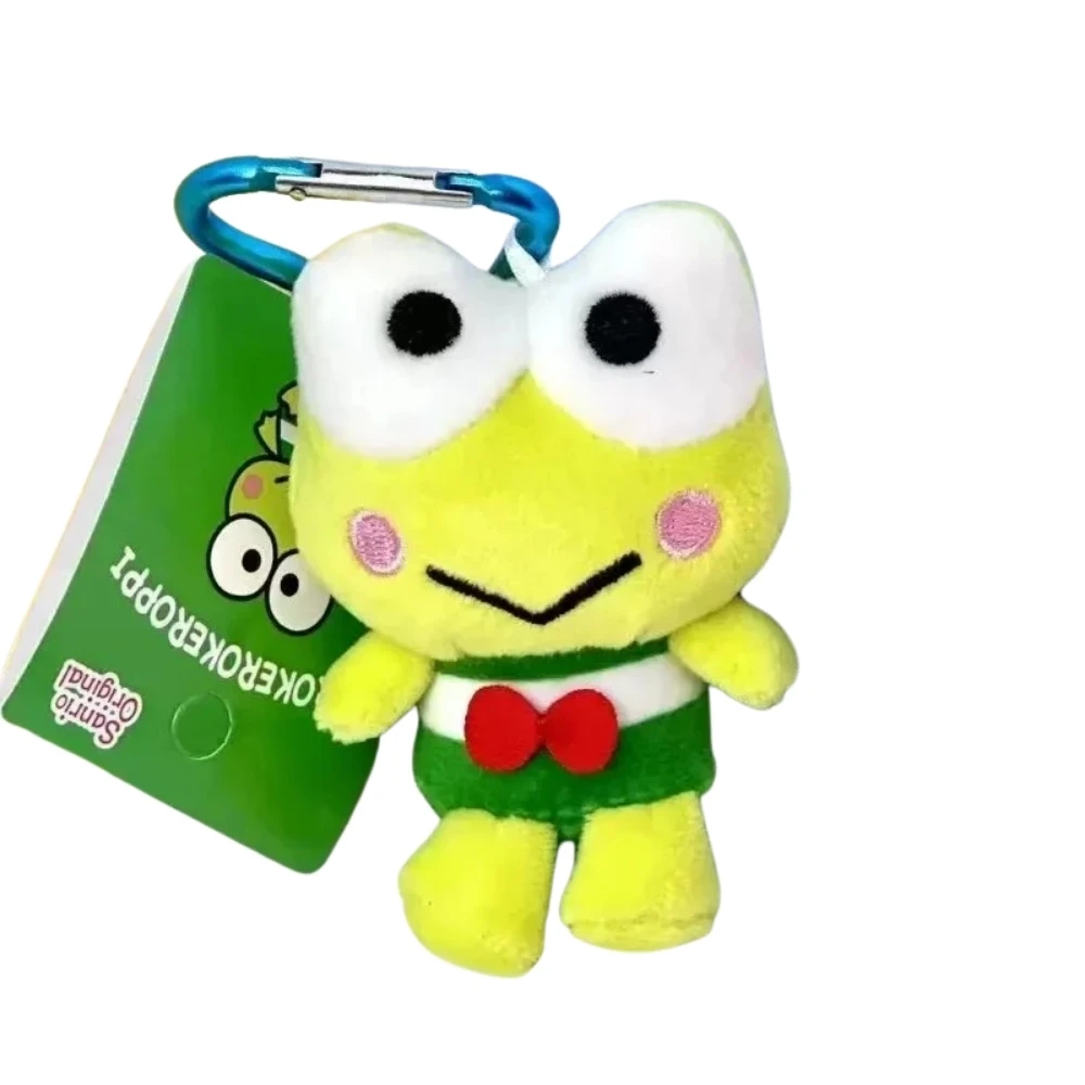 Kawaii Sanrios Gudetama Sam Gudetama Ahiru no Pekkle llavero de muñeco de peluche Hangyodon llavero My Melody colgante de mochila de peluche