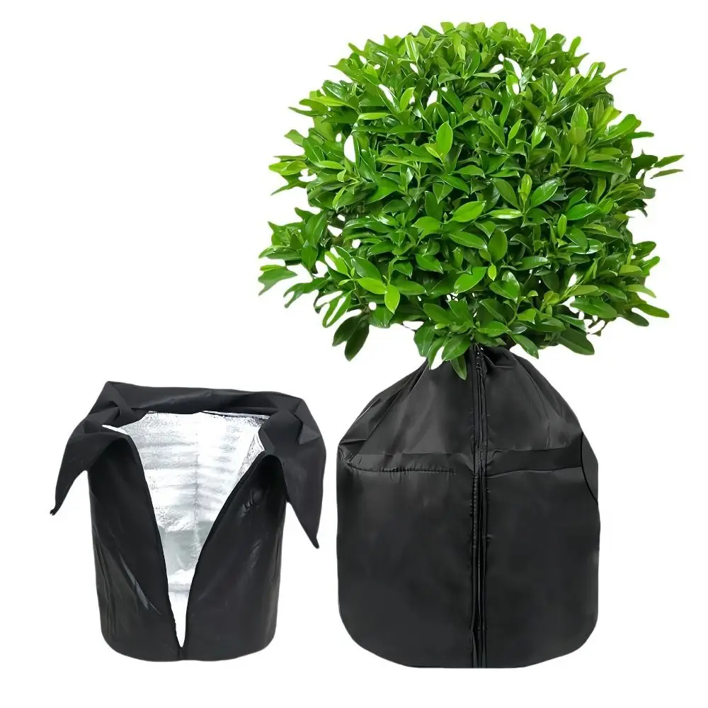 Reusable Plant Protection Cover Oxford Cloth Zipper Drawstring Plant Antifreeze Cover Windproof Coldproof