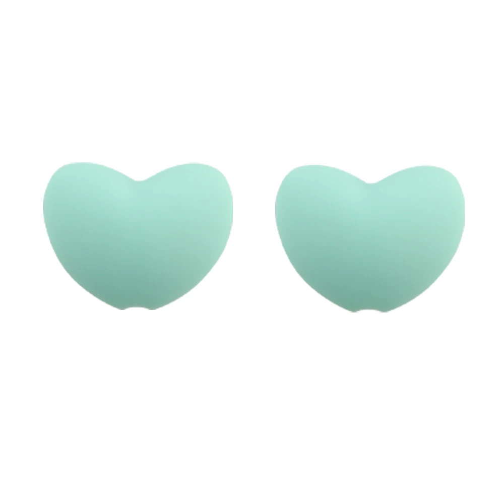 10 Stuks Hot Heart Siliconen Kralen Losse Charme Kraal Diy Ketting Armband Handgemaakte Accessoires Voor Sieraden Maken - afbeelding 1