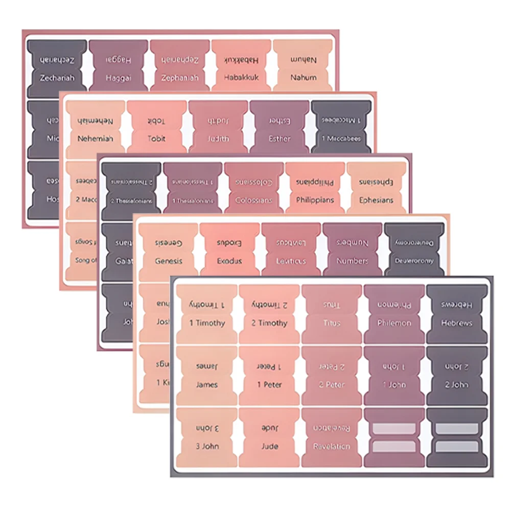 女性のための聖書学習テーブル、装飾的な聖書タブ、紙