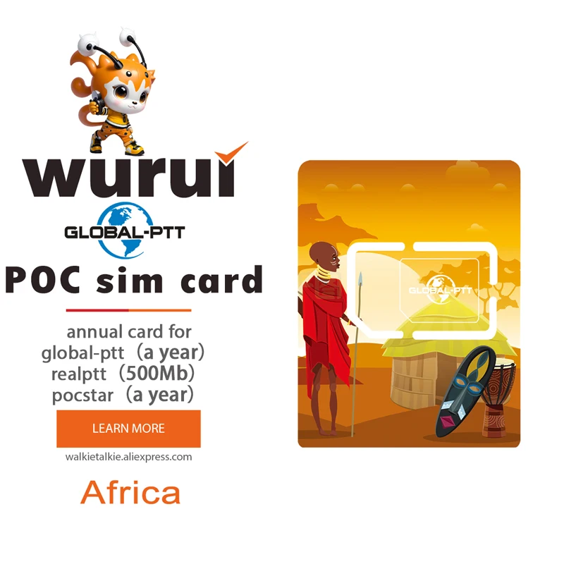 Global-Ptt Iot Simkaart Voor Poc Walkietalkie Radio Internet 4G Onbeperkt Zonder Registratie Chip Zuid-Afrika Ghana Nigeria