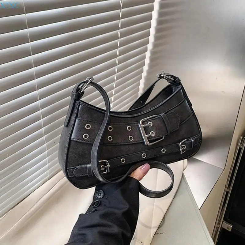 X7XC Simple Purse Handbag Under the Arm Purses Sweet Clutch Purse with Zipper Closure Shoulder Bags for Women Girls Gifts